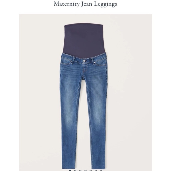 Abercrombie Maternity Jean Legging LONG Inseam - Picture 2 of 11